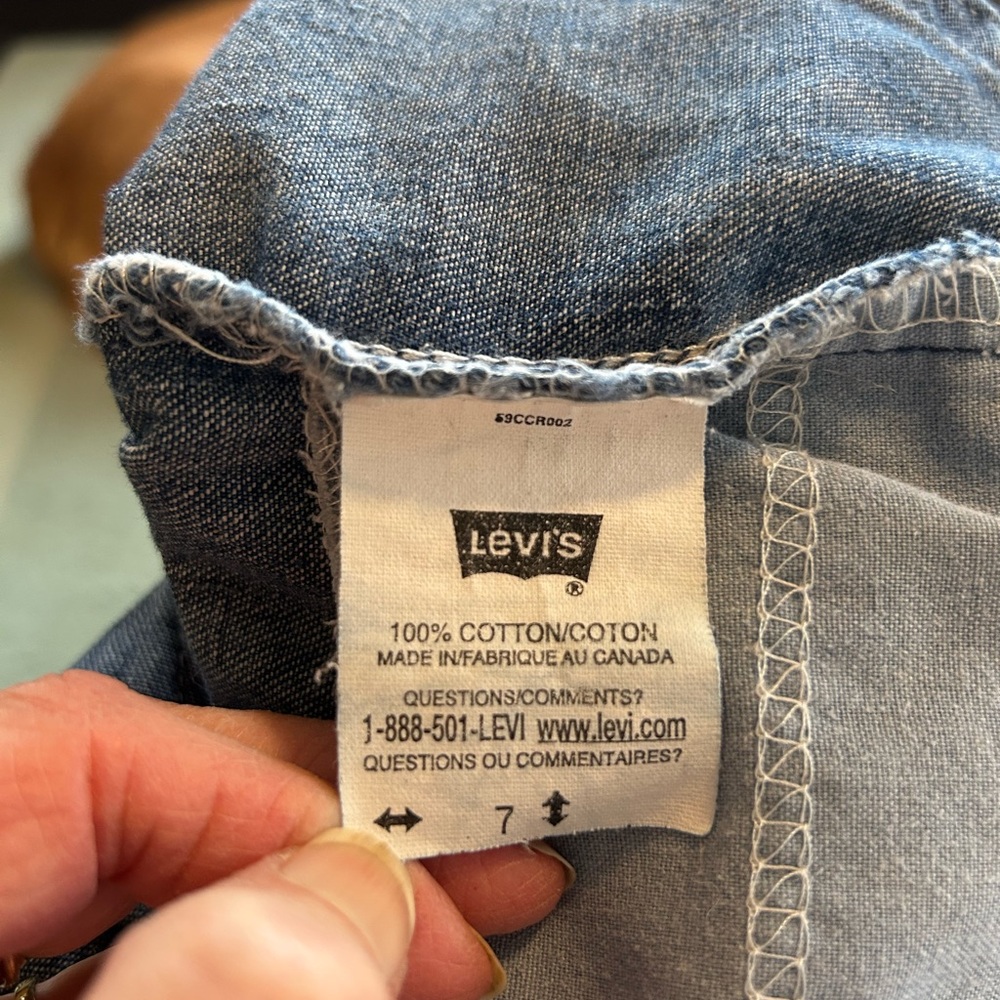Vintage 516 Levi’s Classic Blue Denim Jeans - size 7 - made in Canada - Picture 7 of 9